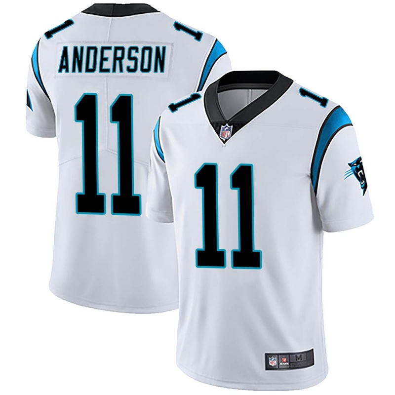 Men's Carolina Panthers #11 Robby Anderson White Vapor Untouchable Limited Stitched Jersey